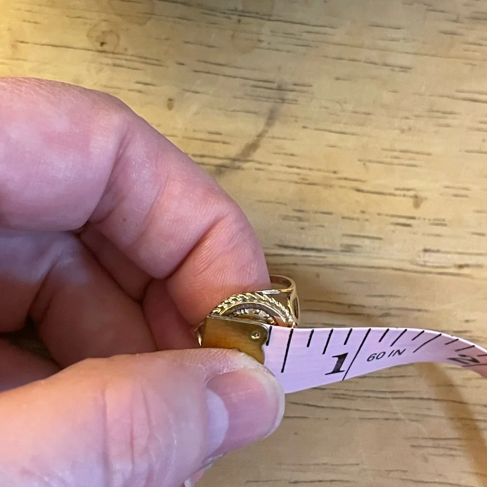 Van Dell Disney 10kt Gold Mickey Mouse USA Coin Ring size 5 Vintage Original Box - Picture 10 of 16